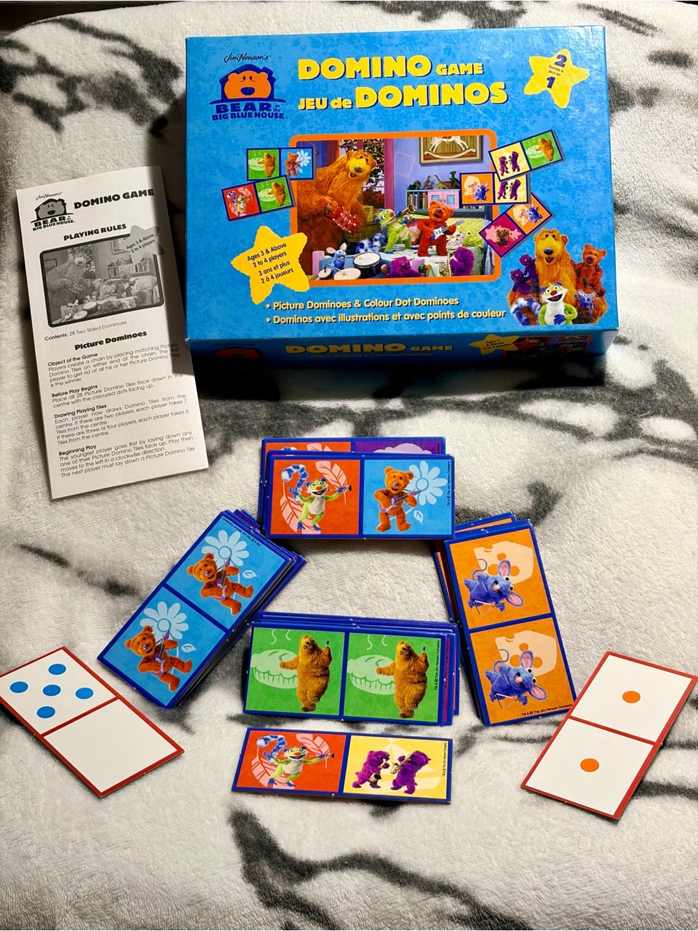Bear in the Big Blue House (1990) Domino’s Kids Games by Ravensuburg/NWOT/Mint